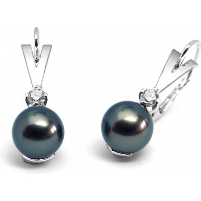 Klenoty Budín diamantové z bílého zlata s mořskými perlami a diamanty J-28708-17