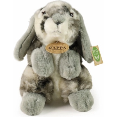 Rappa Plyšový králík šedý 19 cm ECO-FRIENDLY