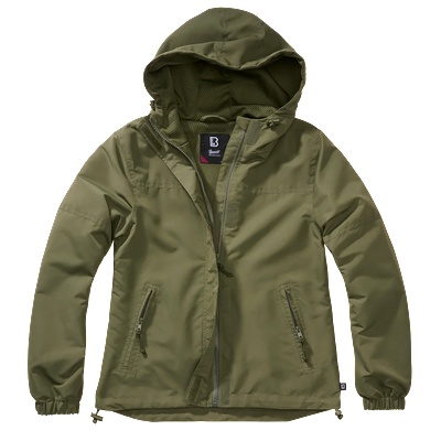 Brandit Дамско лятно яке в цвят маслина Brandit Windbreaker oliveBW-33114-1 - Маслина, размер XXL