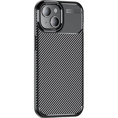 Gigapack iPhone 15 GIGAPACK силиконов протектор за телефон, удароустойчив, карбонов модел, ЧЕРЕН GP-144932 (GP-144932)