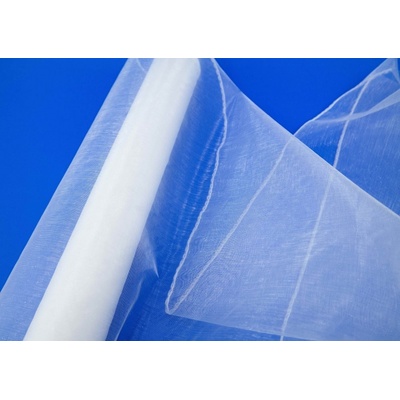 Organza obšitá - biela
