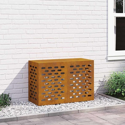vidaXL Покритие за климатик Ръждясало 90 x 40 x 60 см (865896)