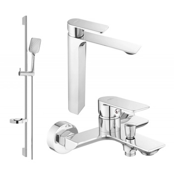 Mexen Alexa DQ62 комплект за вана, хром - 71213DS62-00 (71213DS62-00)