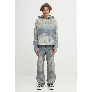 Daily Paper Дънков суичър Destroyed Denim Hoodie (2521025)