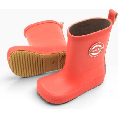Mikk-Line detské barefoot gumáky cranberry
