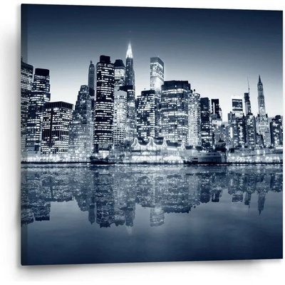 Sablio Obraz Noční New York - 110x110 cm