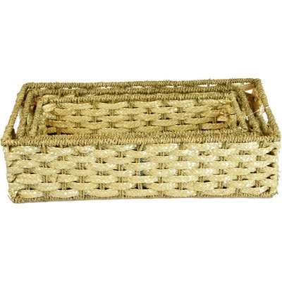 Vingo Úložný box z trávy 43x22 cm v. 11 cm
