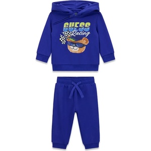 Guess Син спортен екип за бебе момче с цветно мече Guess Racing