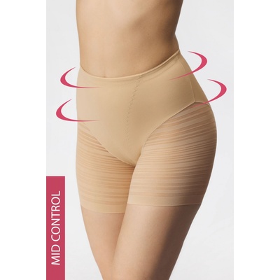 Stahovací kalhotky Verda s dlouhou nohavičkou béžové