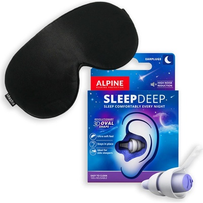 Masha Alpine špunty do uší SleepDeep & maska na oči na spaní