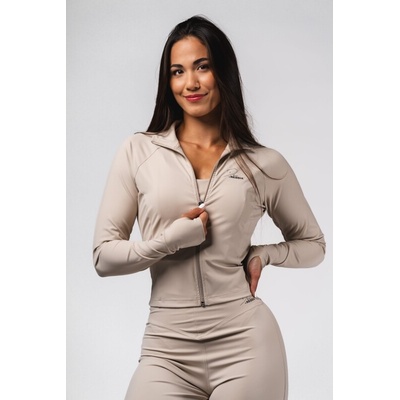 Deni x Nebbie Fitness tracktop na zips 314 cream
