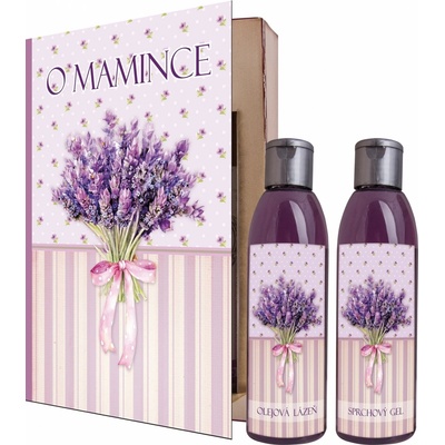 Bohemia Kniha Pohádka o mamince sprchový gel 250 ml + olejová lázeň 200 ml s příjemnou levandulovou vůní dárková sada