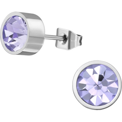 Mabell dámské náušnice z chirurgické oceli VIOLETTA CZ22129107-VIOLETC45