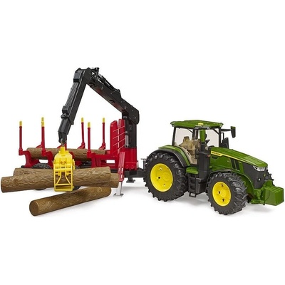 Bruder 3154 John Deere 7R 350 s přepravníkem na dřevo