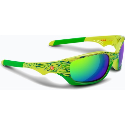 Aztron Детски слънчеви очила Aztron Shine spark lime/wayve/polarized green/yellow mir/grey