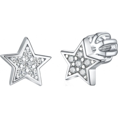 Olivie stříbrné náušnice HVĚZDIČKY 8382