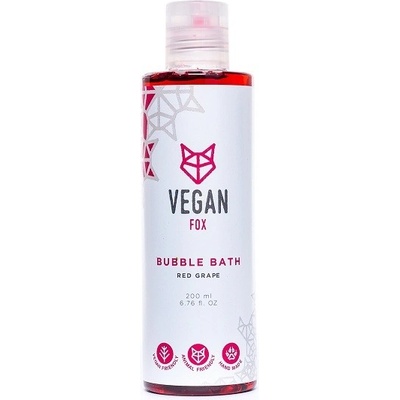 Vegan Fox veganská pěna do koupele červené hrozny 200 ml
