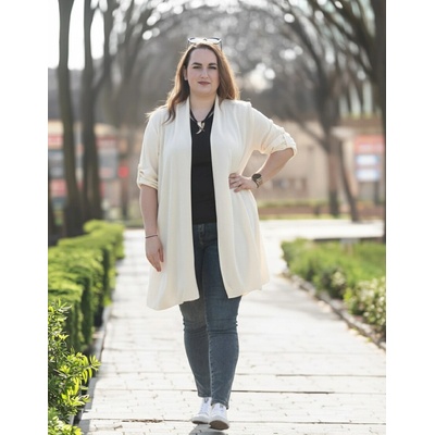 Pružný kardigan MARLY Černá – Zboží Dáma