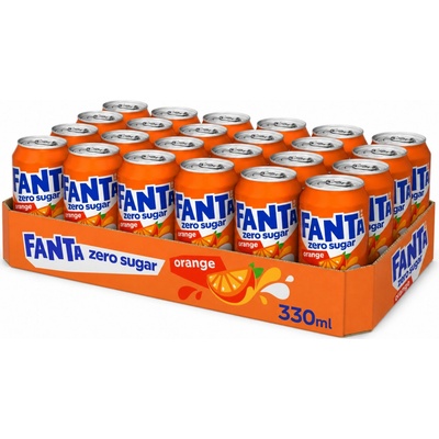Fanta pomeranč bez cukru 24 x 330 ml