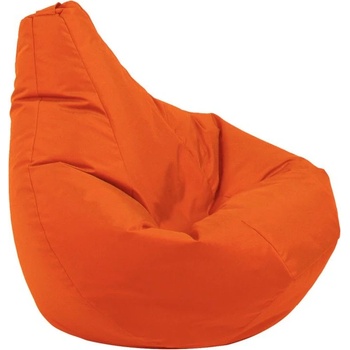 Pufrelax Пуф круша за деца 4-14 г. , 160л. , Nirvana Light - Teteron orange neon, За открито, Перящ се калъф, Пълнеж от Полистиролни перли