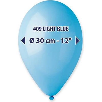 Balonky 30 cm světle modré