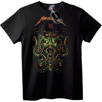 NOONEBRAND Тениска Metallica Skull Изкуство - XL, White