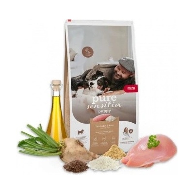 MERA pure Sensitive Puppy krocan a rýže 1 kg