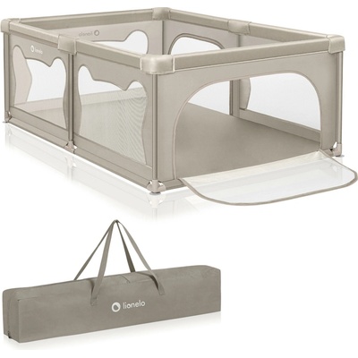 Lionelo Skládací ohrádka Willow Beige Sand 127 x 187 x 68 cm – Zboží Mobilmania