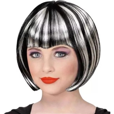 Widmann Перука за Хелоуин - бяло - черно (46922)