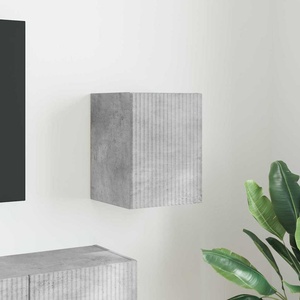 vidaXL TV стенен шкаф 30 x 31 x 40 cm Бетонно сиво Инженерна дървесина (892255)