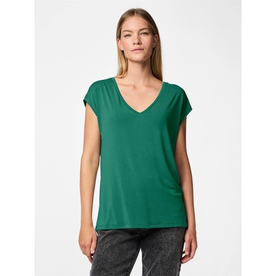 Pieces Тениска Pieces Women's Regular Fit Knitted T-Shirt - Pepper Green