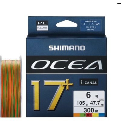 Daiwa Pletená Šnůra Saltiga Durasensor 12 Braid EX+Si3 Multi-Color 300m 300m, 40kg 0,33mm