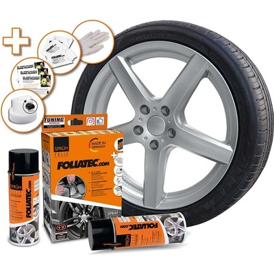 Foliatec fólia v spreji STRIEBORNÁ METALICKÁ 800ml