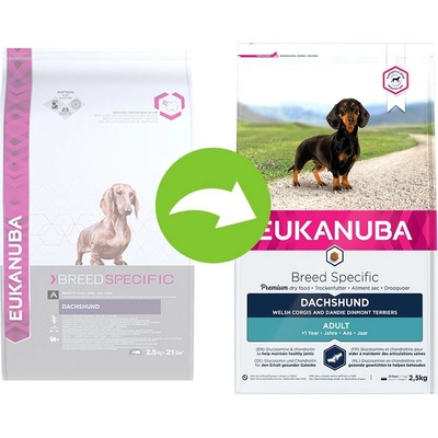 Eukanuba Adult Breed Specific Dachshund 3 x 2,5 kg