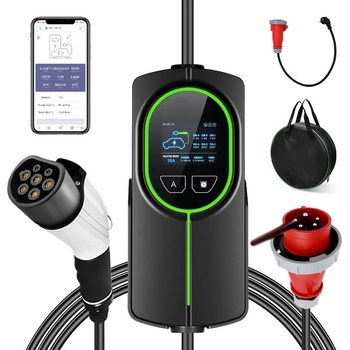 EVPartner Nabíječka s Wi-Fi pro elektromobil a Plug-in hybrid do zásuvky CEE 400 V Typ 2 11 kW 5 m