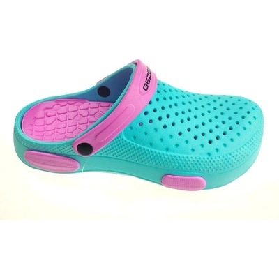 Gezer dámske šlapky tyrkys/pink