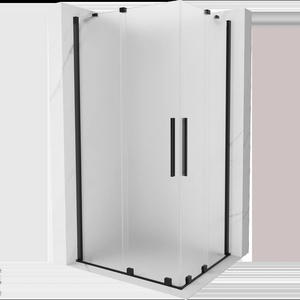 Mexen Velar Duo Плъзгаща се душ кабина 100 x 90 см, матирано стъкло, черна - 871-100-090-32-70 (871-100-090-32-70)