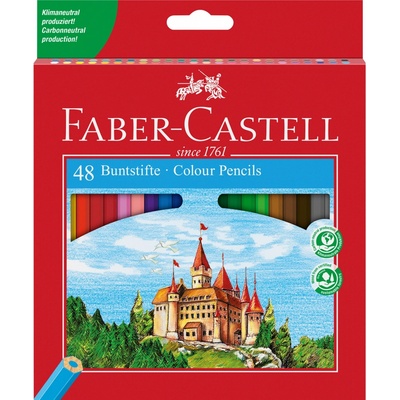 Faber Castell FC-120148 Farebné ceruzky Faber-Castell Castle šesťhranné kartónové puzdro so 48 ks