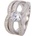 Silenti Jewelry Сребърен пръстен "Трио" - 8 - 57мм (18.1мм диам. )