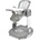 Caretero Столче за хранене 3 в 1 Caretero - Sitron, сиво (TERO-7740)