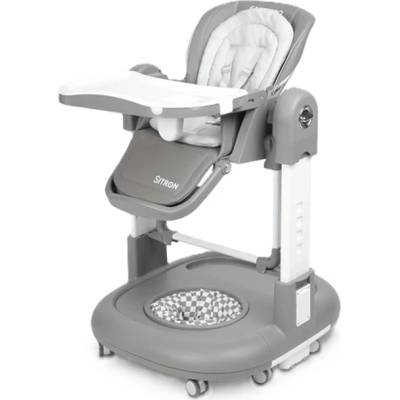Caretero Столче за хранене 3 в 1 Caretero - Sitron, сиво (TERO-7740)