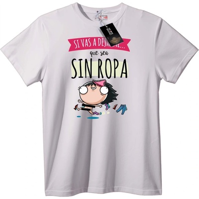 NOONEBRAND Тениска SIN ROPA Игрива - XL, White