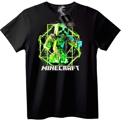 NOONEBRAND Тениска Minecraft Крийпър - S, White