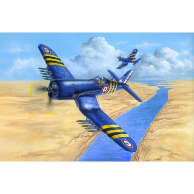 Hobby Boss plastikový model letadla F4U-7 Corsair French 1:48