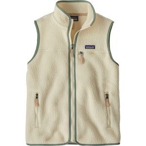 Patagonia Дамски поларен елек Patagonia Women's Retro Pile Vest Fleece vest - Natural / Ellwood Green - размер XL (132-0544-1715)