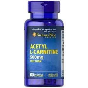 Puritan's Pride Acetyl L-Carnitine 500 mg капсули 60 бр.