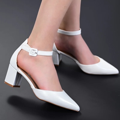 Xcess Елегантни дамски обувки C5730-2 White