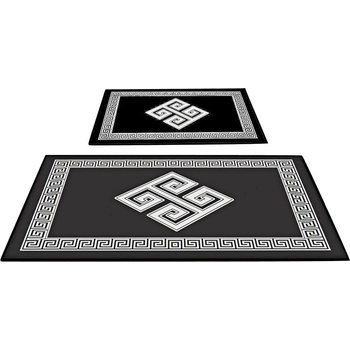 Foutastic Черно-бели постелки за баня в комплект от 2 броя - Foutastic (299ANR1650)