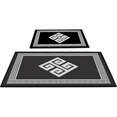 Foutastic Черно-бели постелки за баня в комплект от 2 броя - Foutastic (299ANR1650)