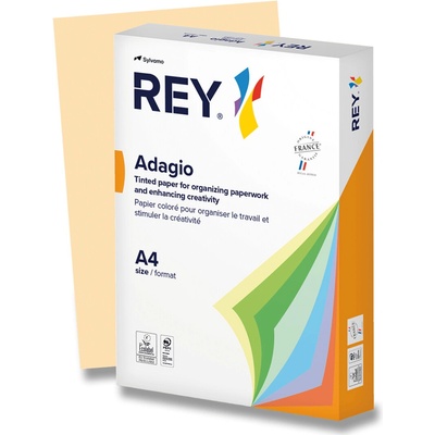 Rey Barevný papír Adagio pískově žlutá A4 80 g 500 listů